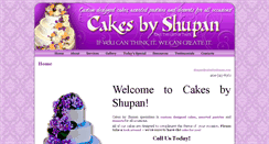 Desktop Screenshot of cakesbyshupan.com
