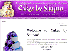 Tablet Screenshot of cakesbyshupan.com